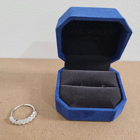 1.8 CT Oval Cut Semi Eternal Vintage Stacked Band Moissanite Ring - Picture 7 of 8